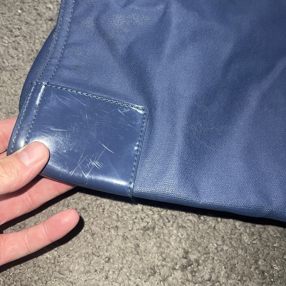 Tory Burch Navy Blue Large Ella Tote Bag Excellent Condition - Picture 4 of 9